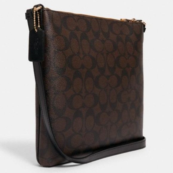 New) File Bag In Signature Canvas - Picture 6 of 12